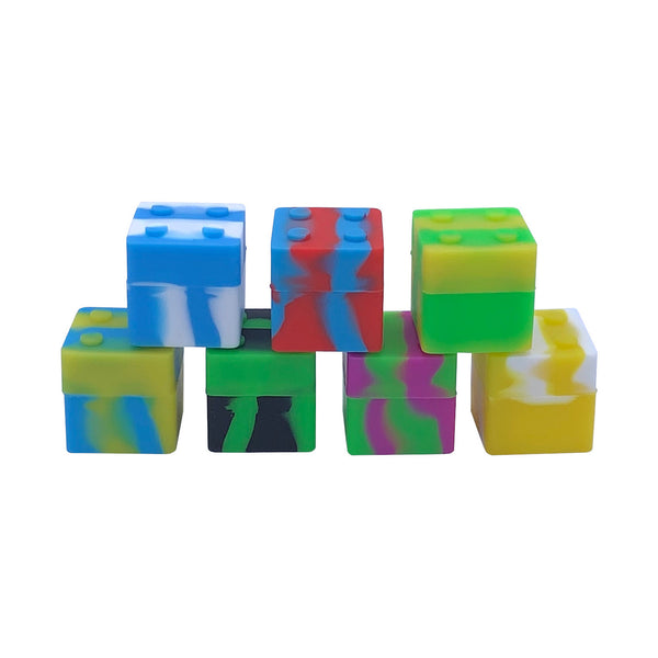 Multi color stackable non stick silicone containers