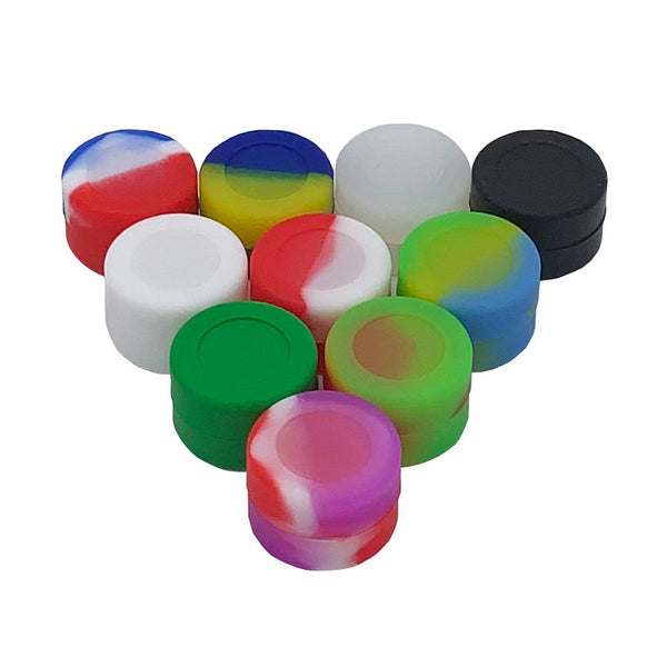 Extra small multi color non stick silicone containers